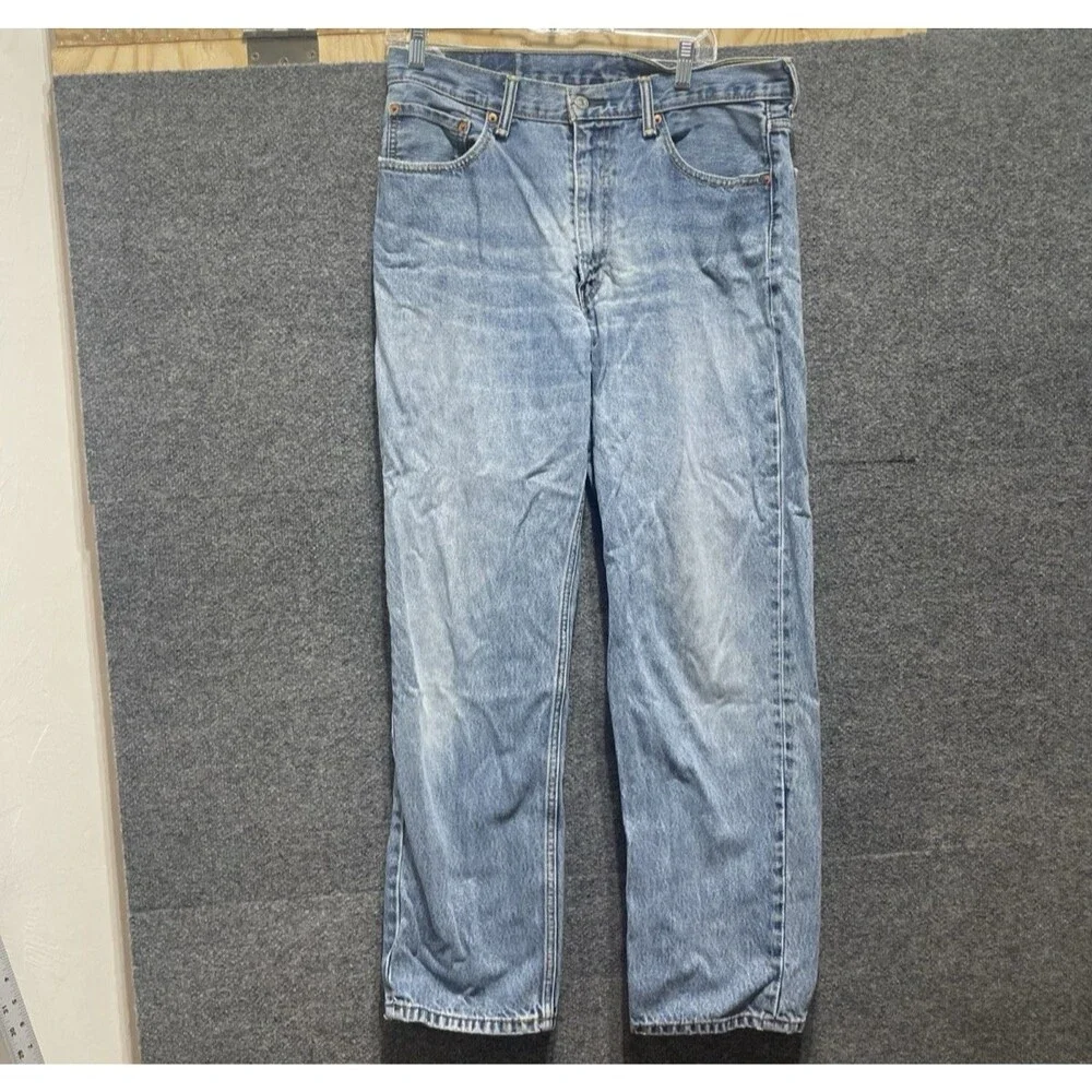 Levi’s 550 men’s jeans 34x32 relaxed fit light wash tapered leg denim